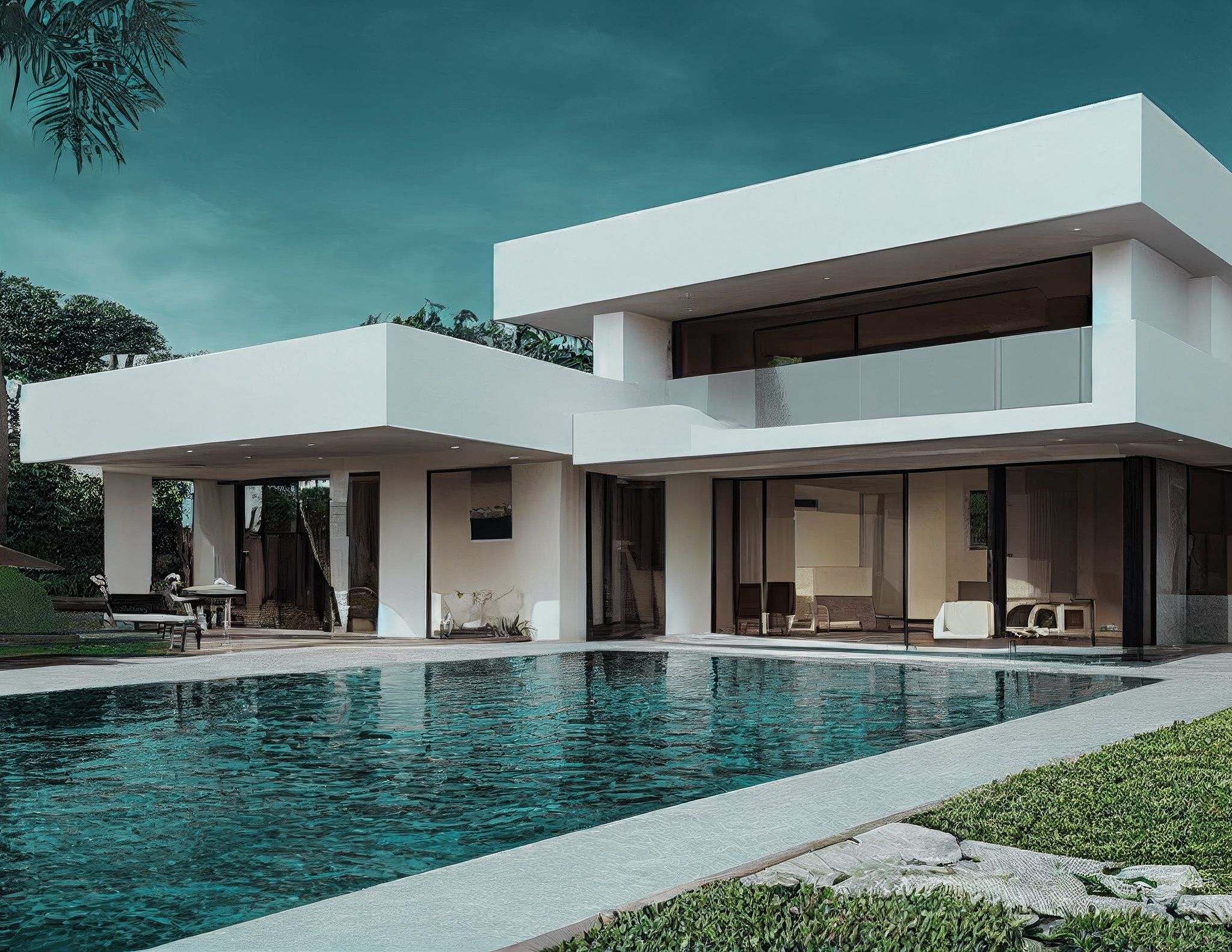 Modernes Einfamilienhaus mit Pool