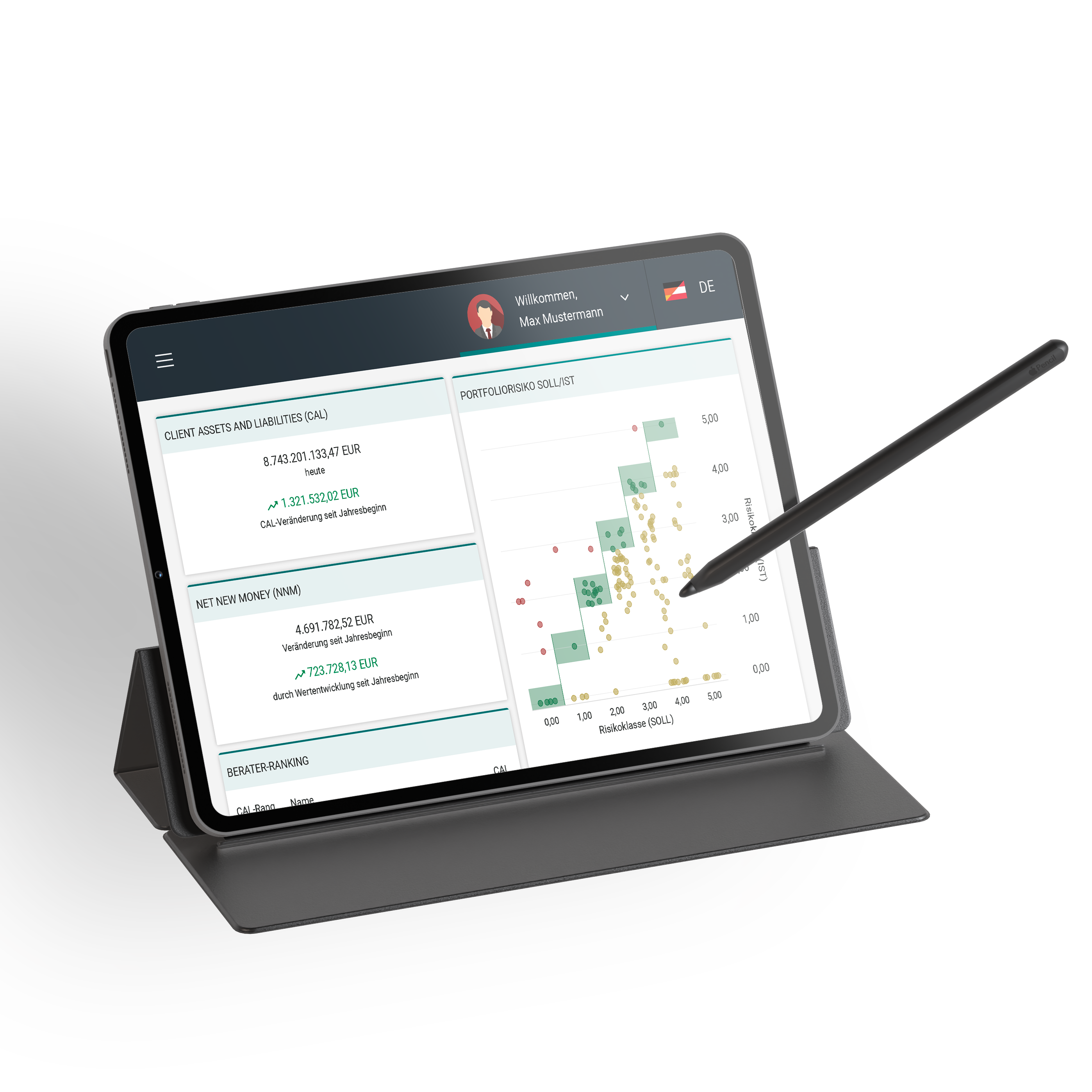 financeManager Management Dashboard